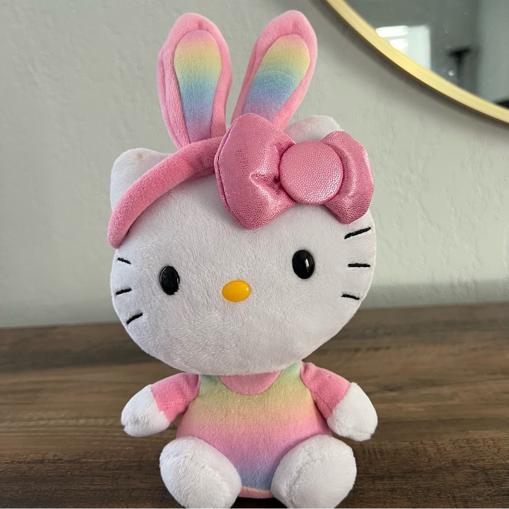 Ty Hello Kitty Plush Bunny Ears Easter Rabbit